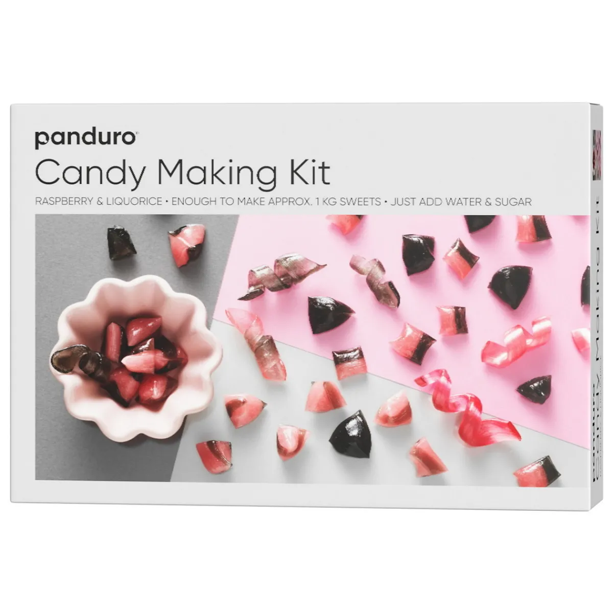 Panduro Hobby DIY-kit Candy Making Kit, gör karameller med smak av hallon och lakrits!