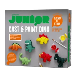 Panduro Hobby DIY-kit Dinosaurier, gjut och måla roliga dinosaurier av gips | Barn Året Om