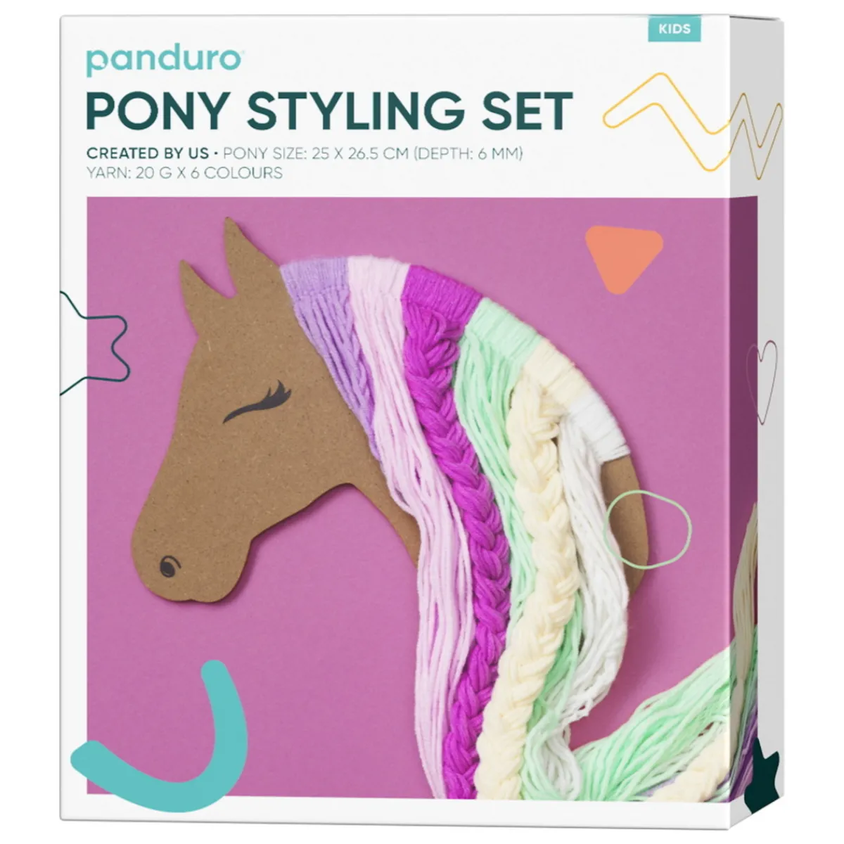 Barn Panduro Hobby DIY-Kit Fläta och knyt en fantastiskt vacker hästman!
