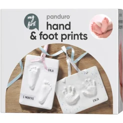 Panduro Hobby DIY-kit gjut handavtryck & fotavtryck, skapa ett minne för livet från baby-tiden