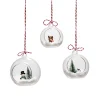Panduro Hobby DIY-kit 3 julgranskulor av glas – pyssla & pynta julkulor