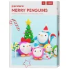 Panduro Hobby DIY-kit Merry Penguins, julpyssla 5 söta pingviner & 1 julgran av lera! | Barn Jul