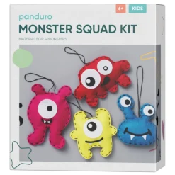 Barn Panduro Hobby Diy-kit Monstergänget – sy 4 söta och färgglada monster av filt
