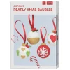 Panduro Hobby DIY-kit Pearly Xmas Baubles – skapa vackra julkulor med pärllera | Barn Jul