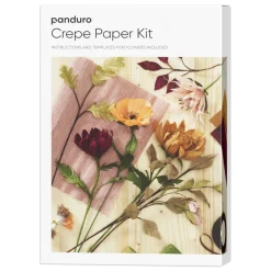 Panduro Hobby DIY-kit Skapa vackra pappersblommor av kräppapper i härliga höstfärger! | Crepepapper