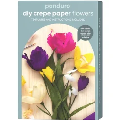 Panduro Hobby DIY-kit Skapa vårsköna pappersblommor av kräppapper och pryd ditt hem!