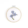 DMC Broderikit Forget Me Not – allt för att brodera en förgätmigej med 3D-effekt, Ø12,5 cm | Broderikit