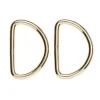 Panduro Hobby D-ring 2-pack – 42×30 mm, guldfärgad. Max rembredd 45 mm