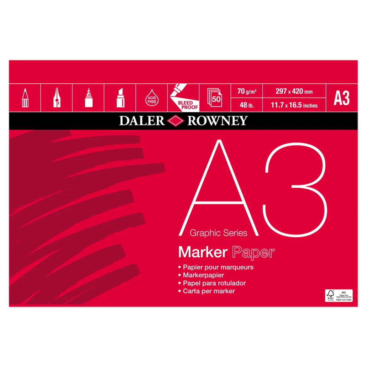 Daler-Rowney DR Marker Paper 70g A3