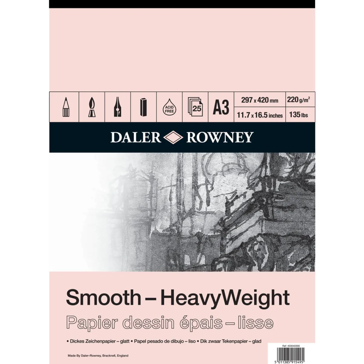 Daler-Rowney DR Ritblock Heavy Weight A3
