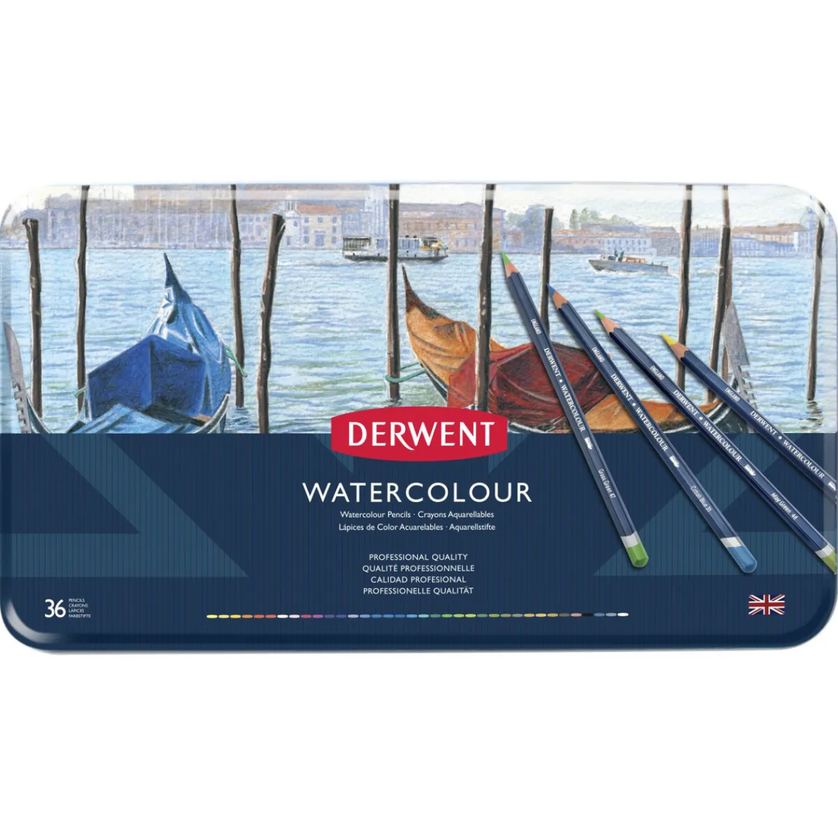 Derwent DW Akvarellpennor set 36 st | Färgpennor
