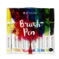 Ecoline Brush Pen Set - Primary 10-pack | Tuschpennor & Markers