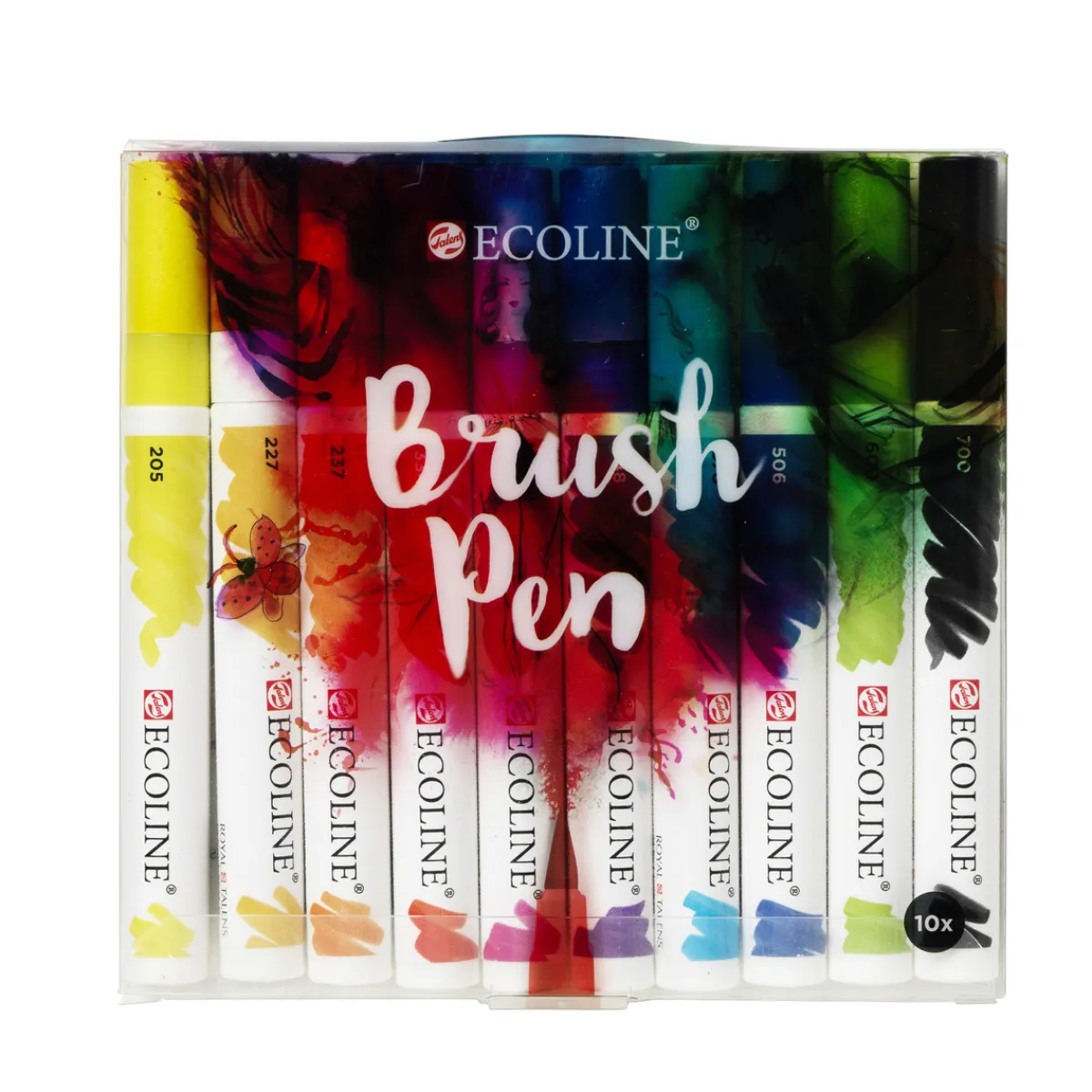 Ecoline Brush Pen Set - Primary 10-pack | Tuschpennor & Markers