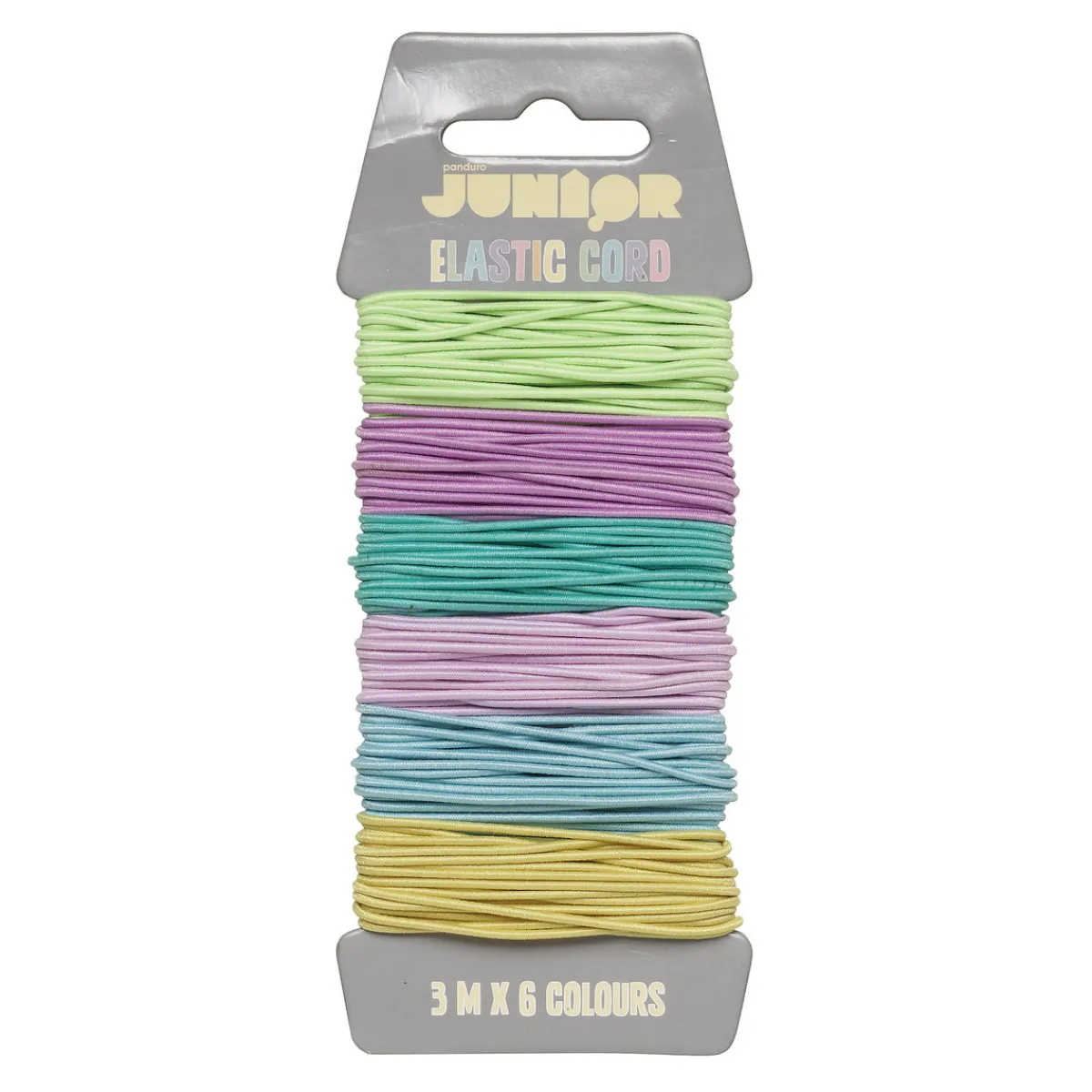 Barn Panduro Hobby Elastisk tråd 6×3 meter smyckestråd i pastell-färger