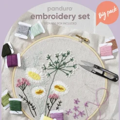 Panduro Hobby Embroidery set – ett megakit med allt som behövs för broderi samt en praktisk förvaringslåda