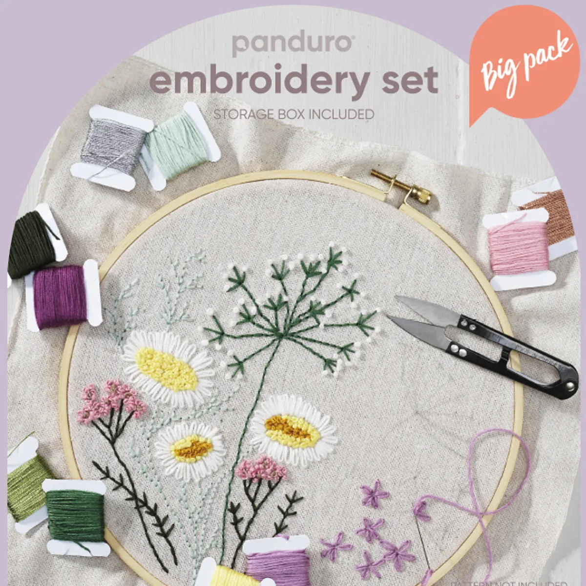 Panduro Hobby Embroidery set – ett megakit med allt som behövs för broderi samt en praktisk förvaringslåda