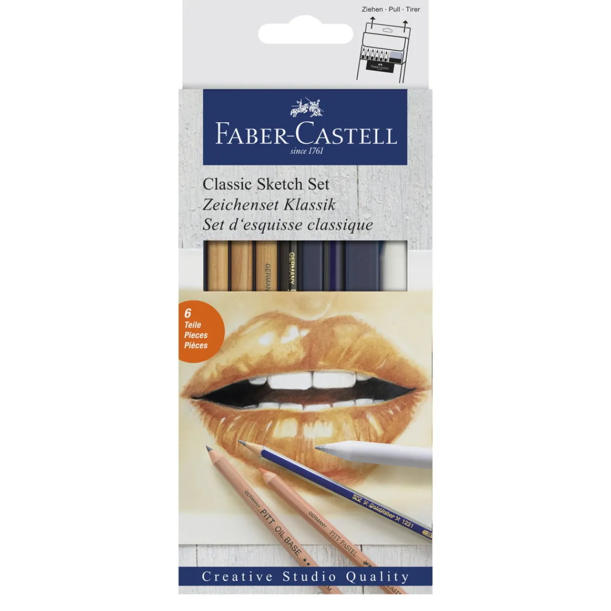 Faber-Castell Goldfaber classic sketch set – klassiskt skiss-set | Blyerts- & Grafitpennor