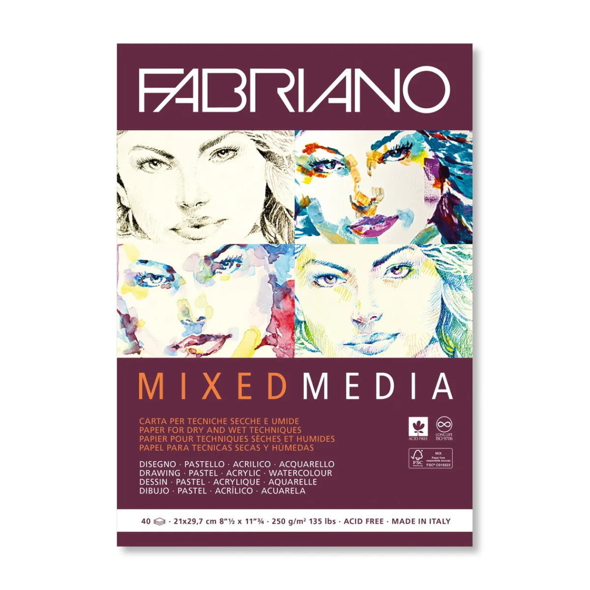 Fabriano Mixed Media A4 | Block