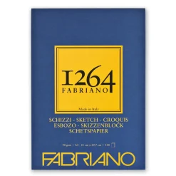 Fabriano skissblock F-1264 A4 (210×297 mm), 100 ark, 90 grams ytvikt | Block