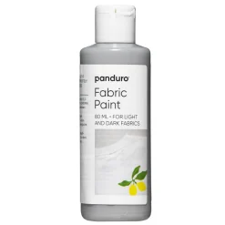 Panduro Fabric Paint Fabric paint 80 ml – grå textilfärg för både ljust och mörkt tyg | Textilfärger