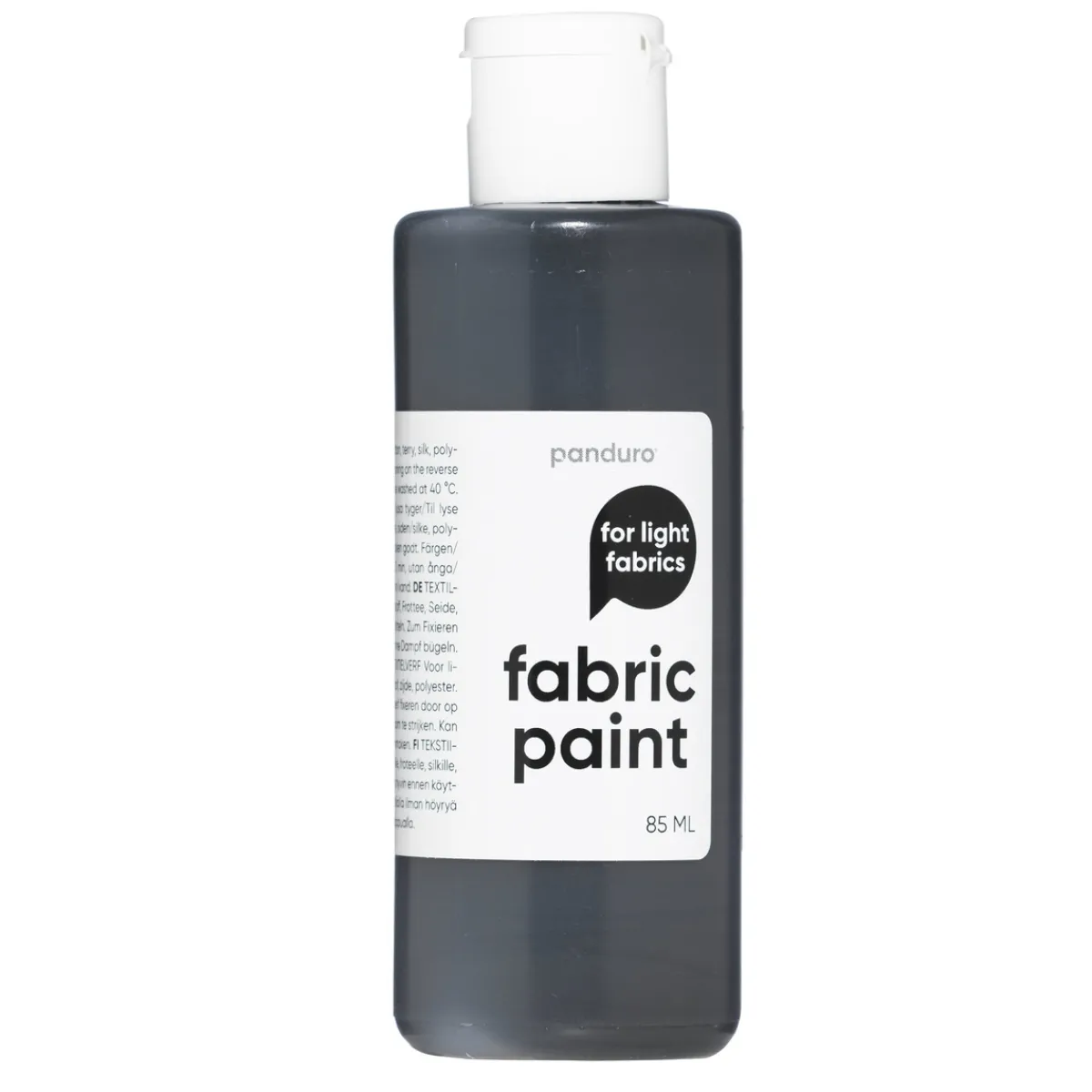 Panduro Fabric Paint Fabric Paint 85 ml – grå textilfärg för ljust tyg | Textilfärger