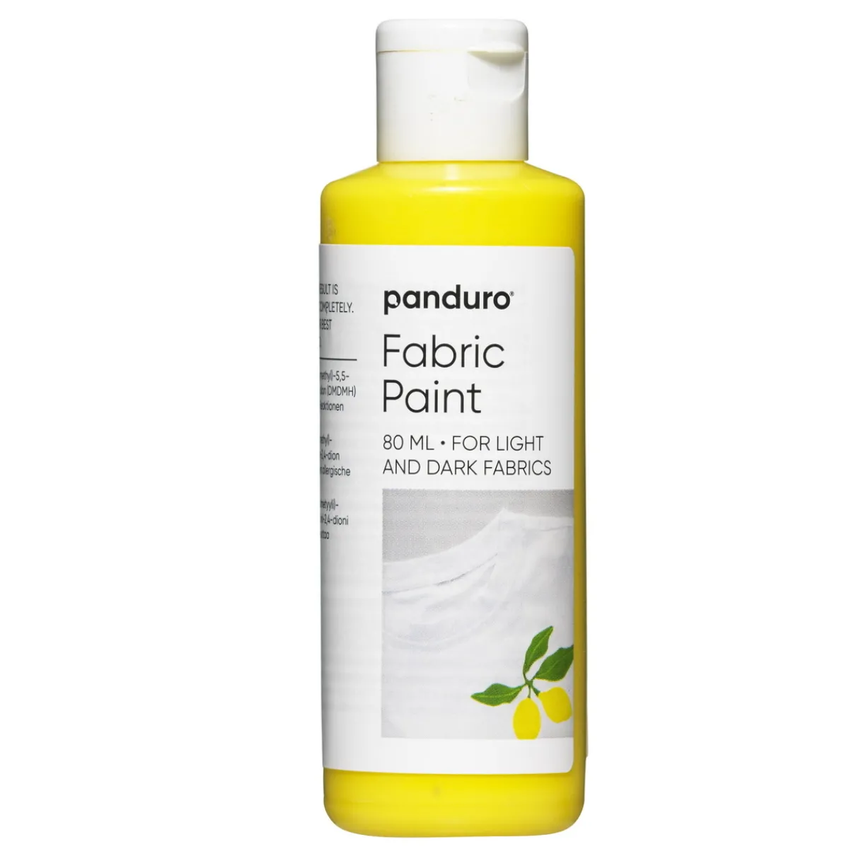 Panduro Fabric Paint Fabric paint 80 ml – gul textilfärg för både ljust och mörkt tyg