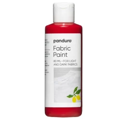 Panduro Fabric Paint Fabric paint 80 ml – röd textilfärg för både ljust och mörkt tyg | Textilfärger
