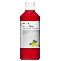 Panduro Fabric Paint Fabric paint 250 ml – röd textilfärg för både ljust och mörkt tyg