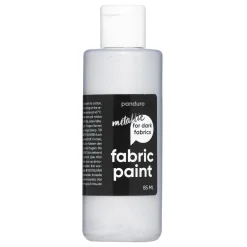 Panduro Fabric Paint Fabric Paint 85 ml – silvermetallic, täckande textilfärg för mörkt tyg | Textilfärger