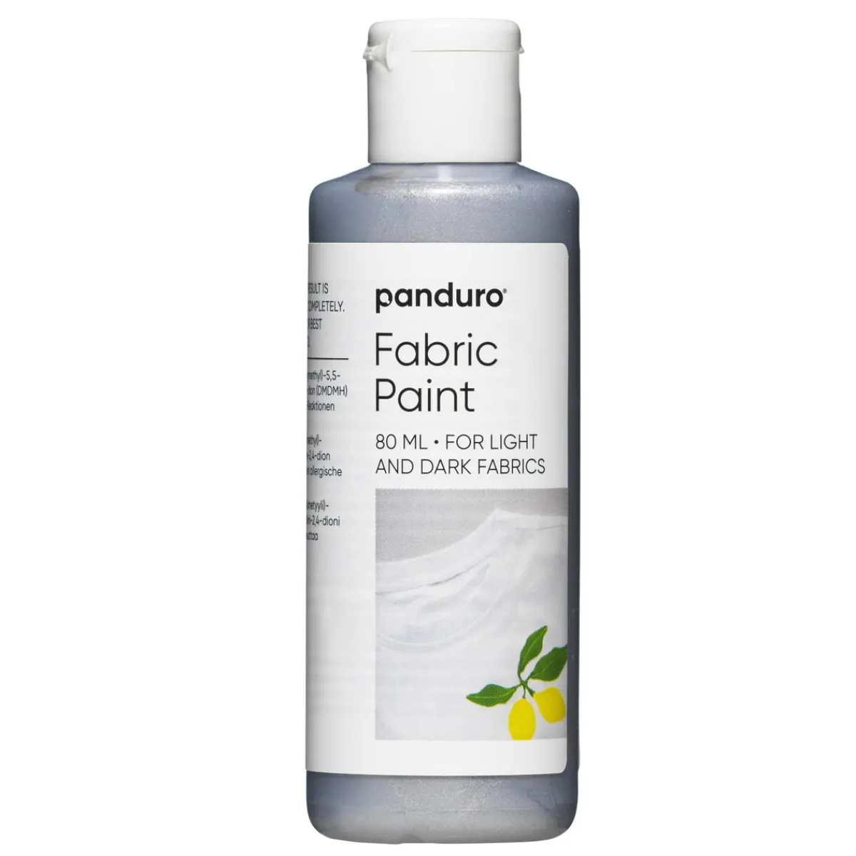 Panduro Fabric Paint Fabric paint 80 ml – silvrig textilfärg för både ljust och mörkt tyg | Textilfärger