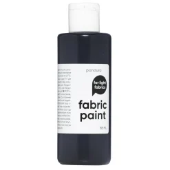 Panduro Fabric Paint Fabric Paint 85 ml – svart textilfärg för ljust tyg