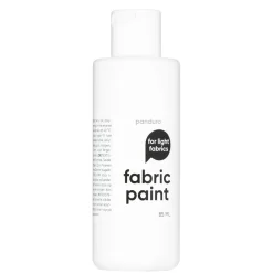 Panduro Fabric Paint Fabric Paint 85 ml – vit textilfärg för ljust tyg