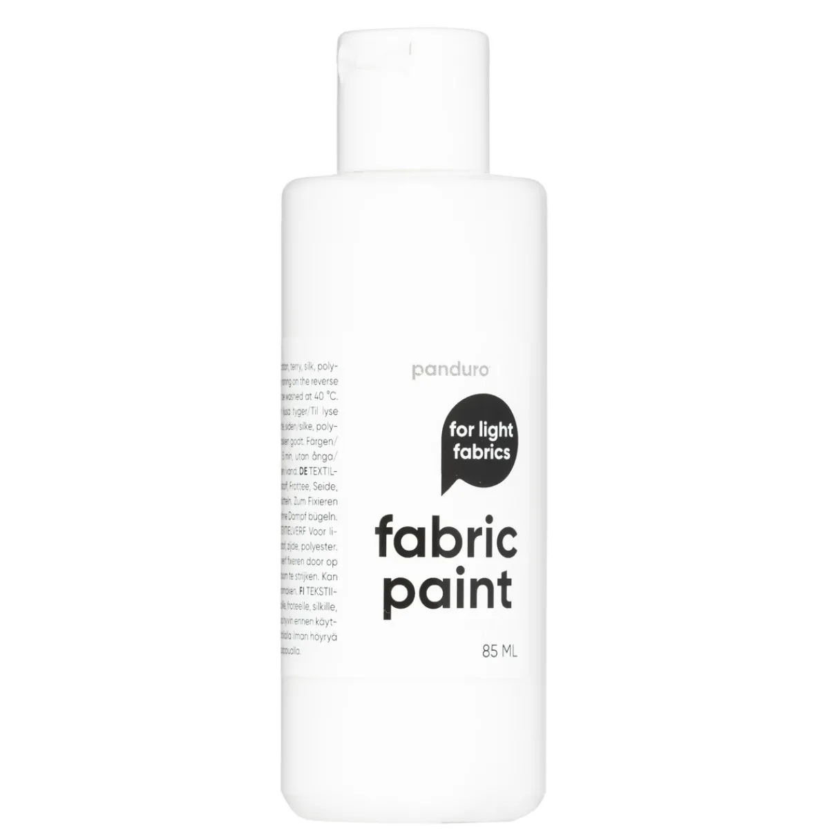 Panduro Fabric Paint Fabric Paint 85 ml – vit textilfärg för ljust tyg