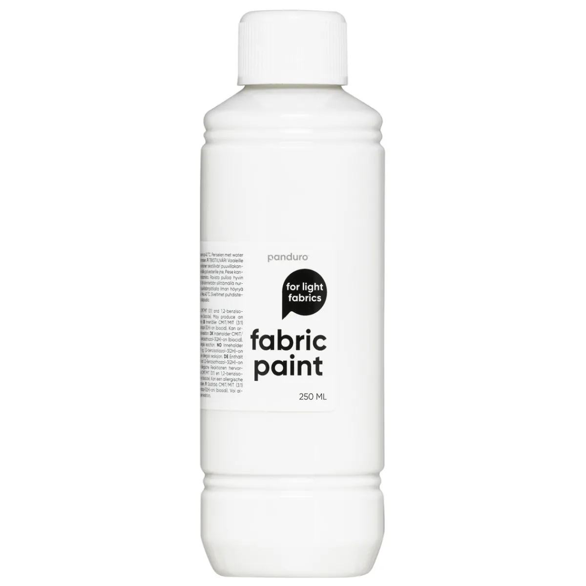 Panduro Fabric Paint Fabric Paint 250 ml – vit textilfärg för ljust tyg