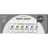 Panduro Fabric Paint Fabric Paint set 6×50 ml, textilfärger i pastellfärger för ljust tyg | Textilfärger