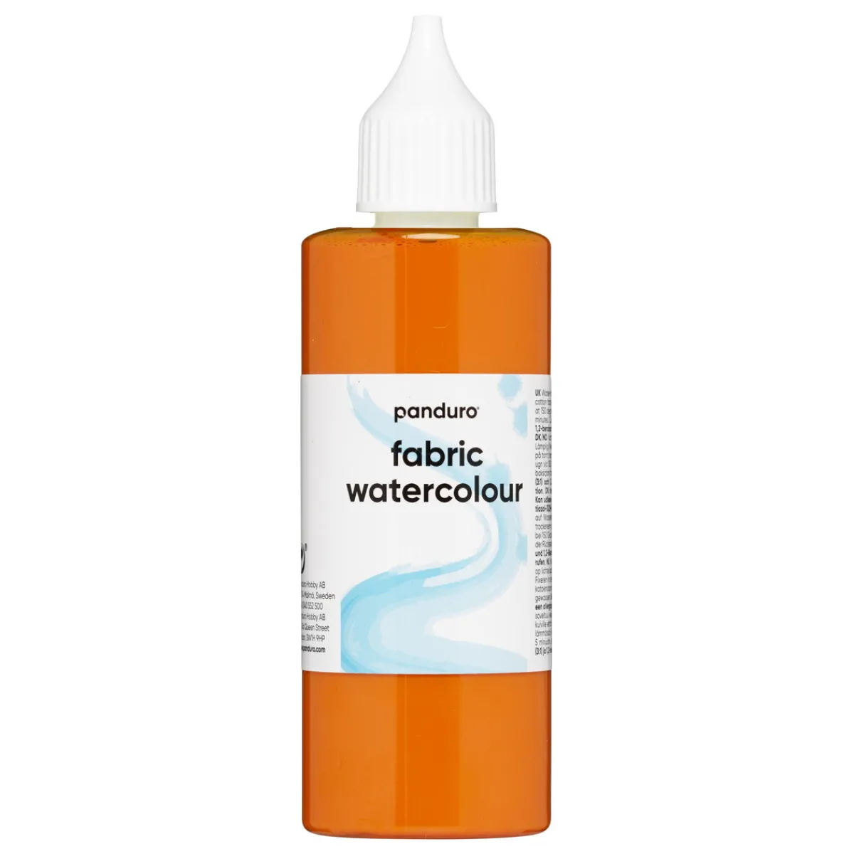Panduro Hobby Fabric Watercolour 85 ml – orange textilfärg akvarell | Textilfärger