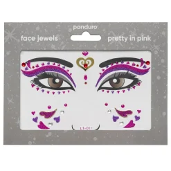 Barn Panduro Hobby Face Jewels Pretty In Pink – stickers & ansiktssmycke för utklädnad och maskerad