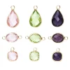 Panduro Jewellery Fasetterade glashängen i pastellfärger, 9 st. i 3 olika former | Glashängen