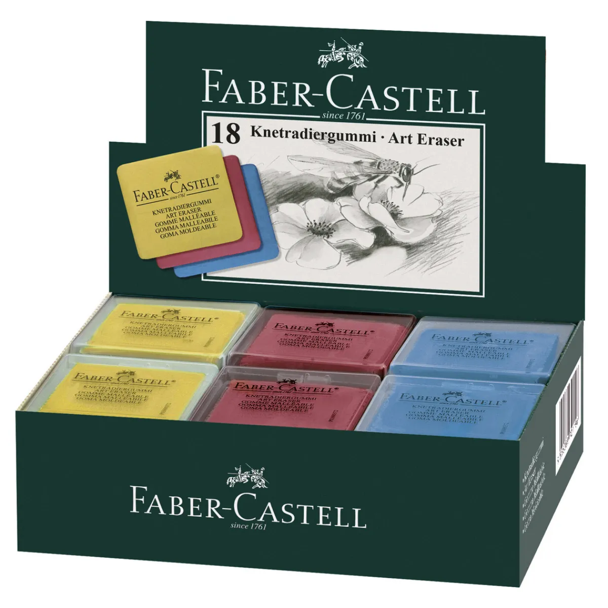 Faber-Castell FC knådgummi assorterade färger– pris per styck