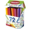 Fibracolor tuschpennor 72-pack, 2×24 vanliga tuschpennor + 24 med tjock spets. Totalt 24 olika färger. | Barn Barnpennor