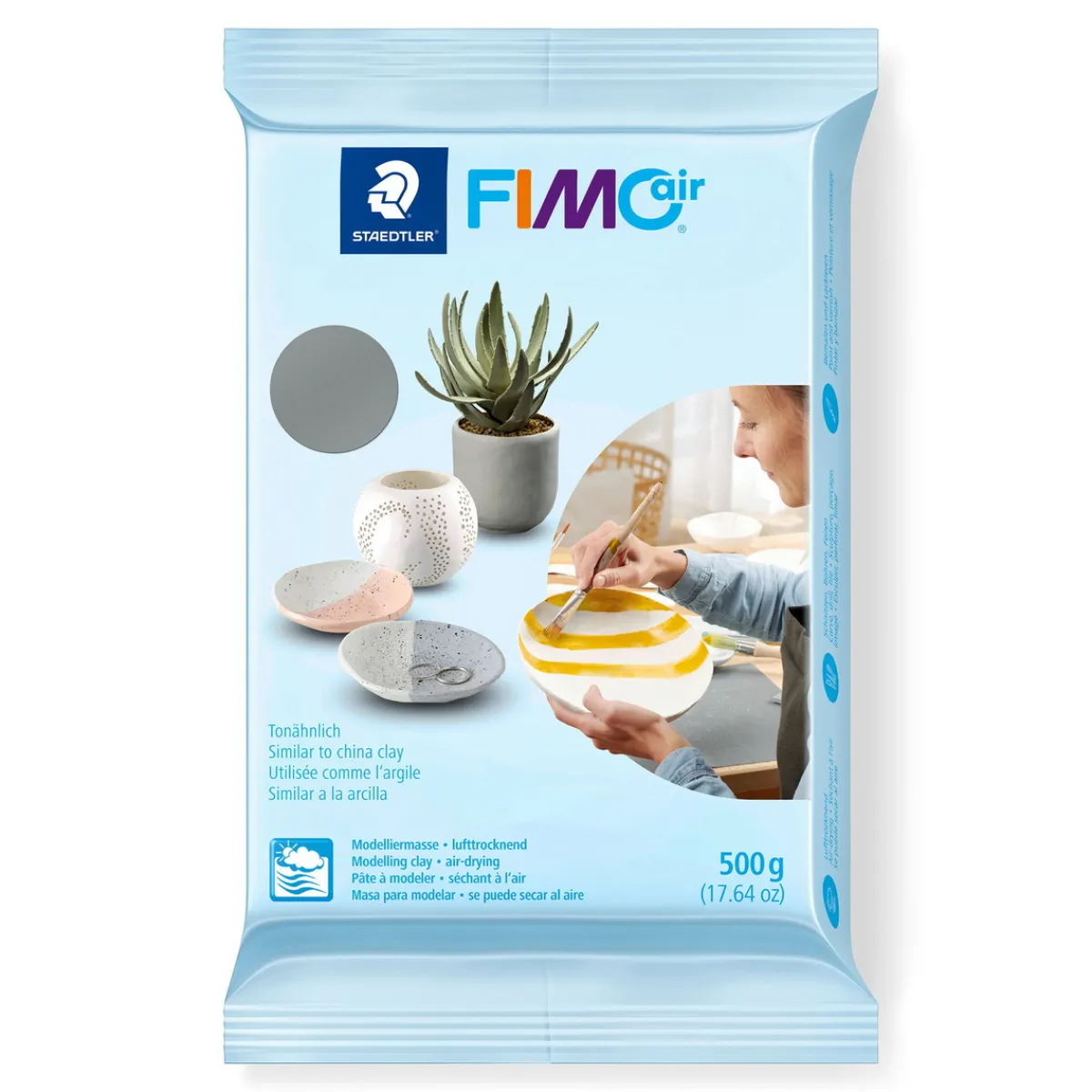 FIMO air modellera 500 g – grey 80 | Övrig Lera