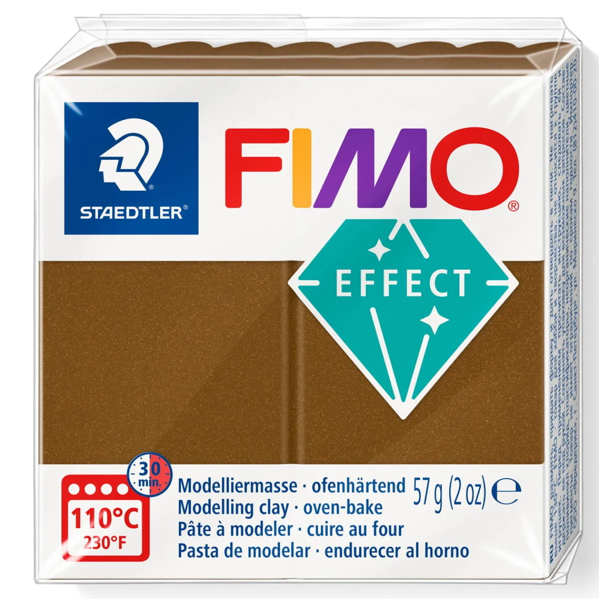 FIMO effect metallic modellera 57 g – bronze 71