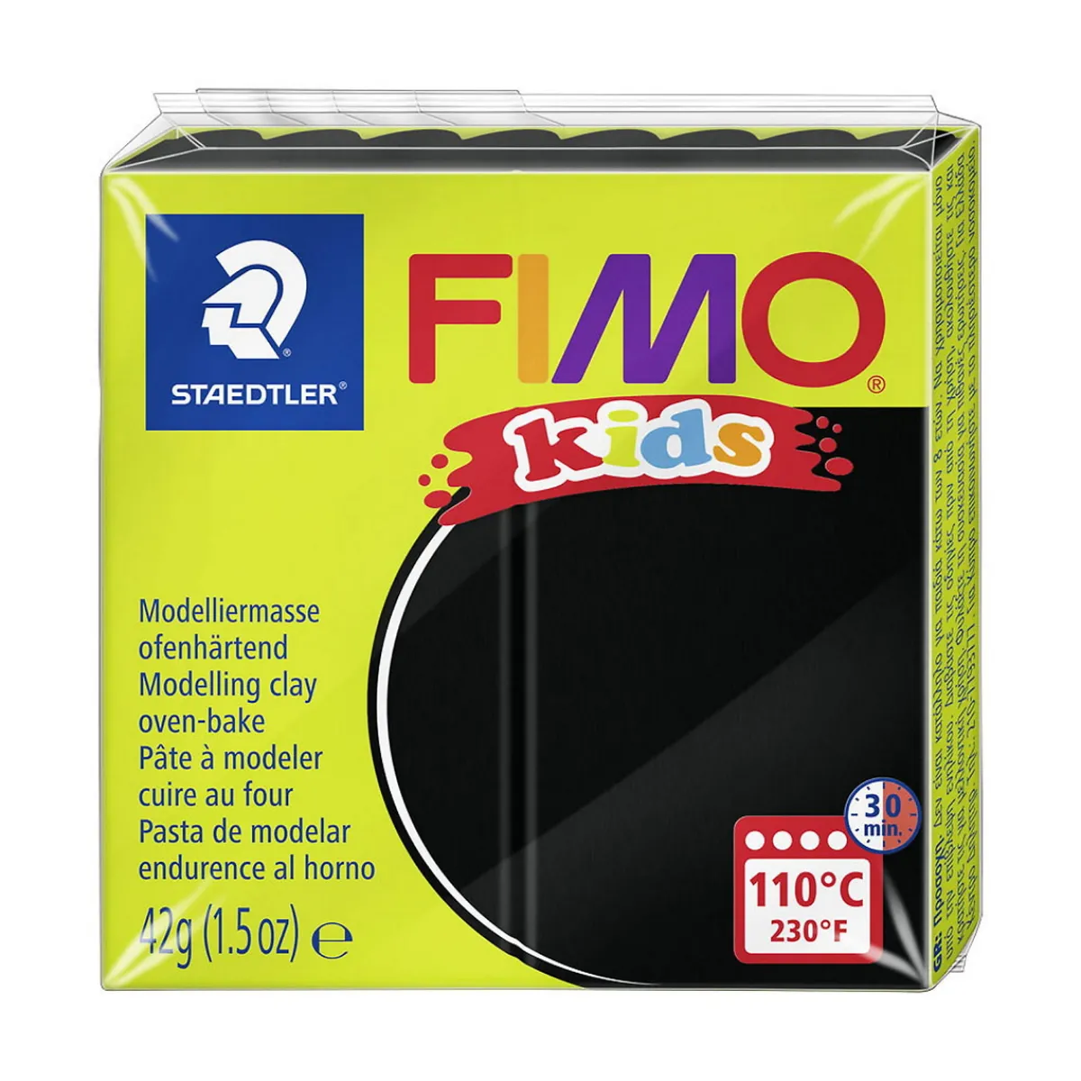 FIMO kids svart 42 g | Barn Ugnshärdande Lera