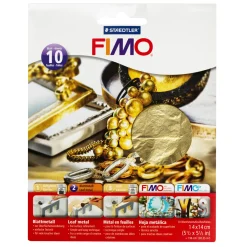 FIMO metallblad guld 10 ark | Verktyg & Tillbehör