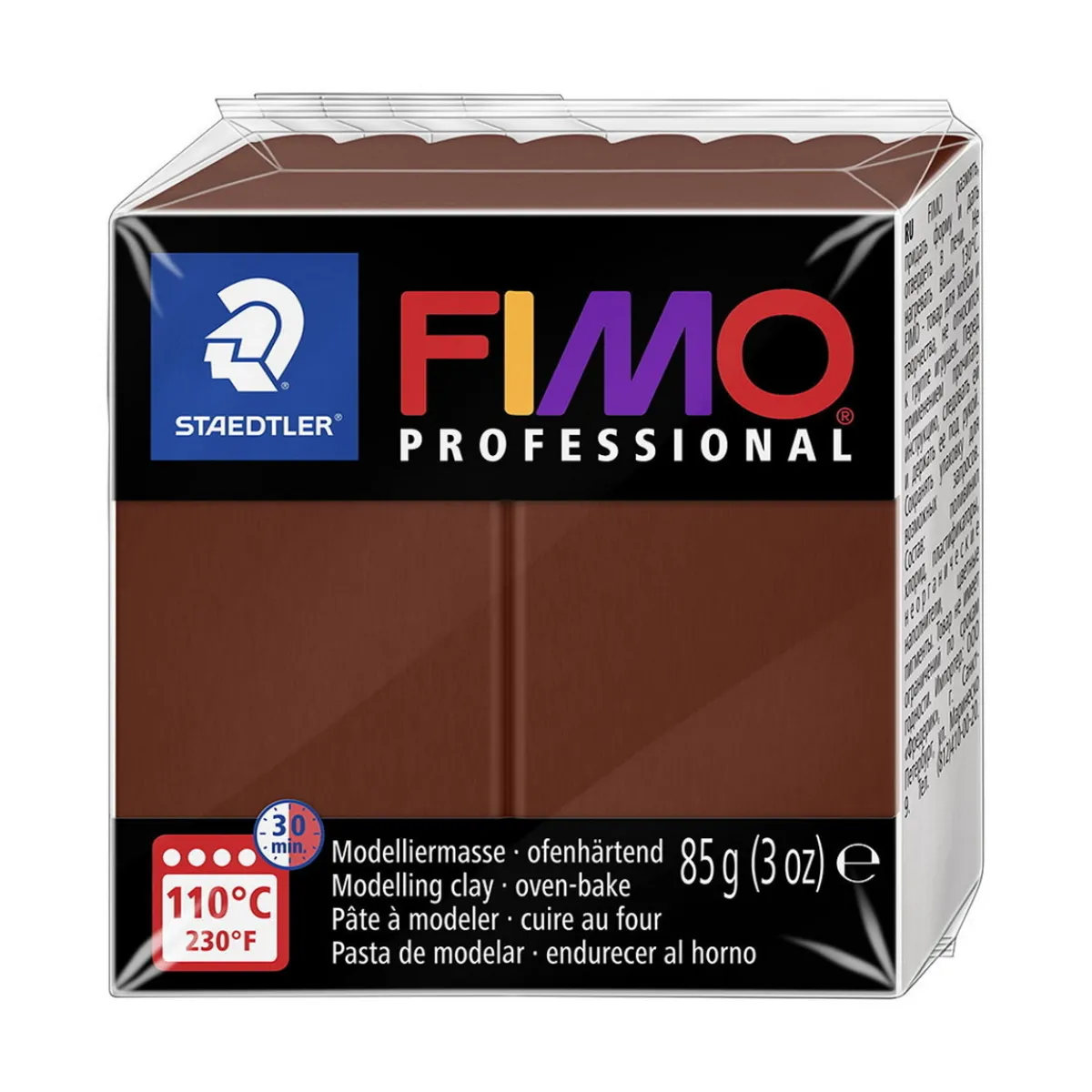FIMO professional 85g chocolate – modellera för fina detaljer