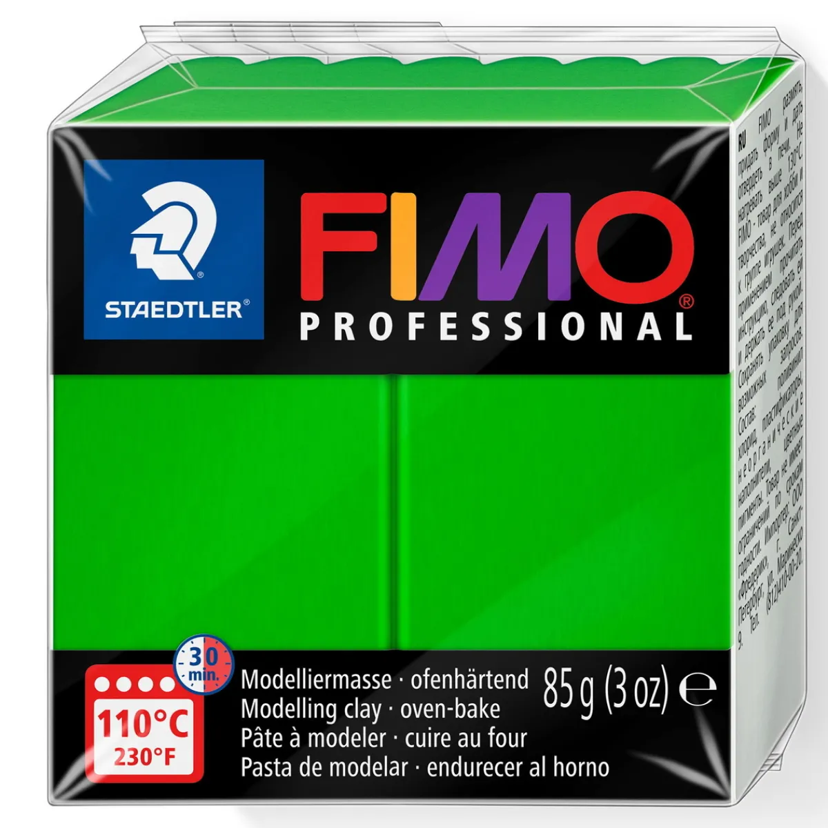 FIMO professional 85g green – modellera för fina detaljer