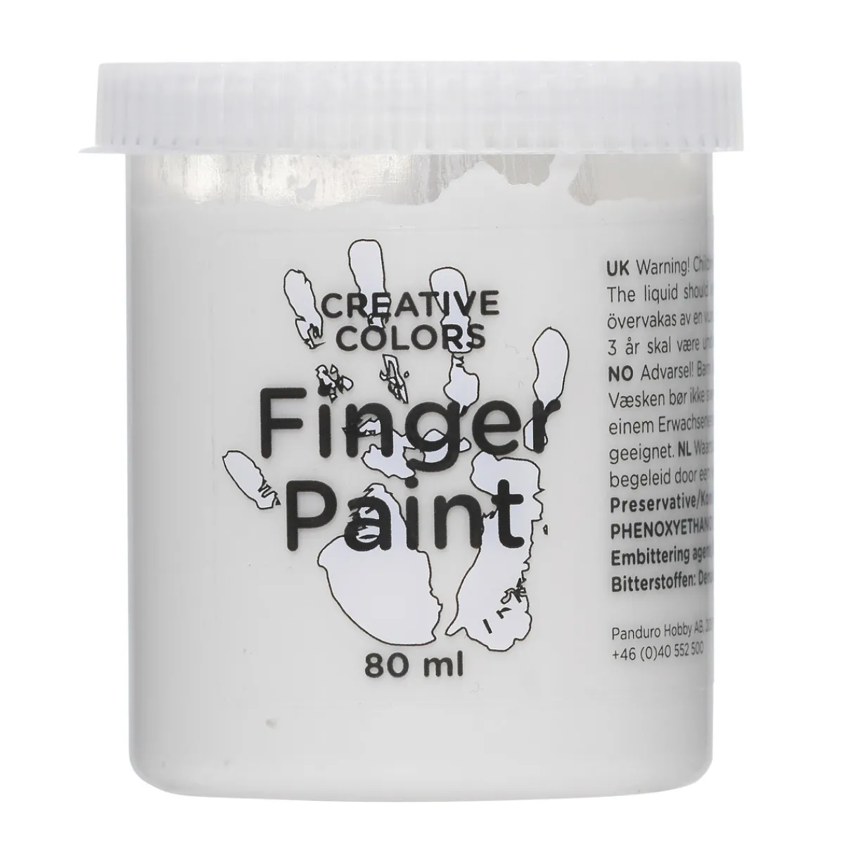 Barn Creative Colors Fingerfärg 80ml Vit