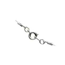 Panduro Jewellery Fjäderlås med klämhylsor i var ände – Ø 5 mm. Silverfärgade, 10-pack. | Lås