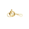 Panduro Jewellery Fjäderlås med motring / ringögla – Ø 5 mm. Guldfärgade, 50-pack. | Lås