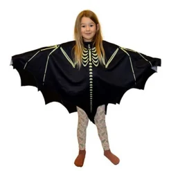 Barn Joker Fladdermus – poncho för utklädnad till halloween och maskerad, från 4–7 år